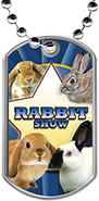 Rabbit Show Dog Tags