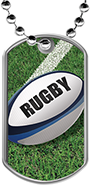 Rugby Dog Tags