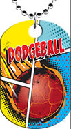 Dodgeball Monster Dog Tag