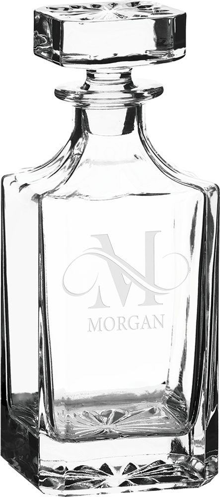 25oz Square Glass Decanter