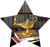 Education- Lamp of Knowledge Star Insert