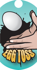 Egg Toss Dog Tag Insert
