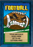 Football Full Color KRUNCH Plaque