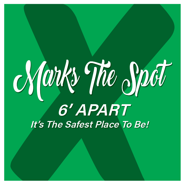 X Marks The Spot Floor Decal - 12 inch
