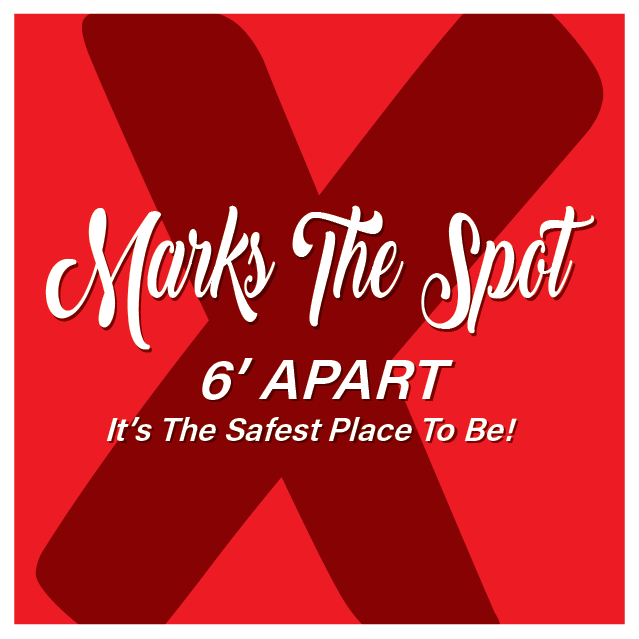 X Marks The Spot Floor Decal - 17 inch