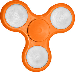 Orange Light Up Fidget Spinner