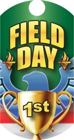 Field Day- 1st Place Eagle Dog Tag Insert