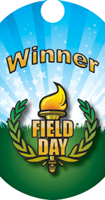 Field Day-Winner Torch Dog Tag Insert