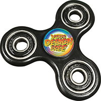 Custom Black Fidget Spinner