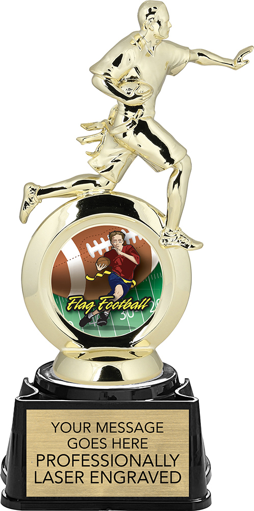 Flag Football All-Star Insert Trophy - 8.375 inch