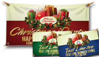 Christmas Vinyl Banner- Gifts and Presents