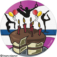 Gymnastics- Happy Birthday Insert