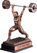 Weightlifting Power Lifter Gallery Resin Trophy