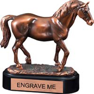 Lipizzaner Horse Gallery Resin Trophy