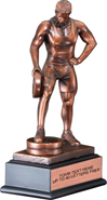 Weightlifter Bar in Hand Gallery Resin Trophy- Male