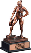 Weightlifter Bar in Hand Gallery Resin Trophy- Female