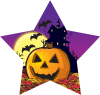 Halloween- Haunted House Star Insert