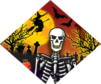 Halloween- Skeleton Diamond Insert