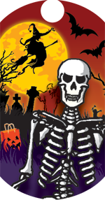 Halloween- Skeleton Dog Tag Insert