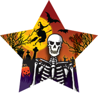 Halloween- Skeleton Star Insert