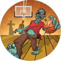 Basketball Zombie Basketball Insert