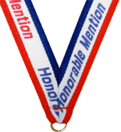 7/8 x 30 in. Honorable Mention Neck Ribbon