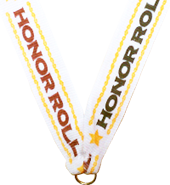 7/8 x 30 in. Honor Roll Neck Ribbon