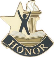 Scholastic Star Pins- Honor