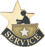 Scholastic Star Pins- Service