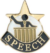 Scholastic Star Pins- Speech