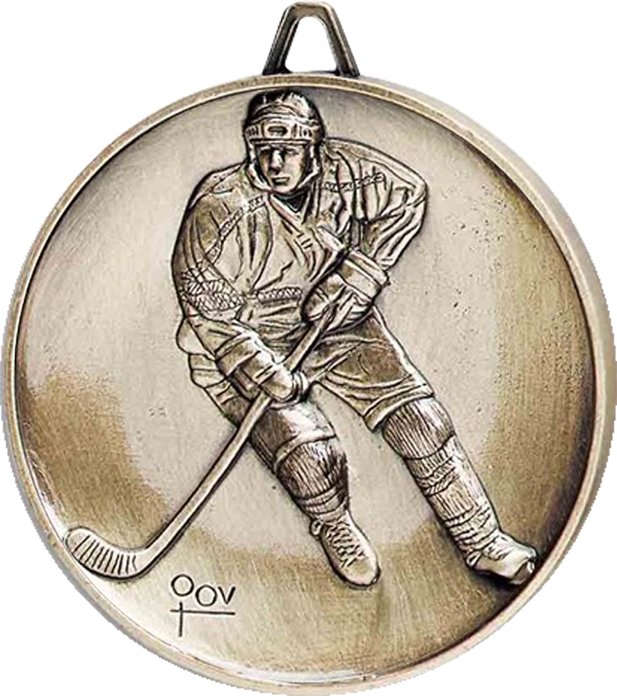 2.5 inch Premium Satin Finish Medal - Hockey