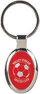 Oval Key Ring- Red