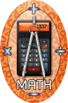 Education- Math Oval Insert