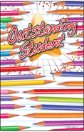 Education- Outstanding Student Plaque Insert