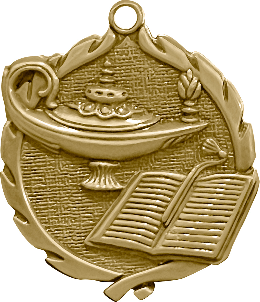 1.75 inch Knowledge Wreath Medal