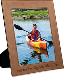 10.75 x 12.75 Dark Brown Laserable Leatherette Picture Frame