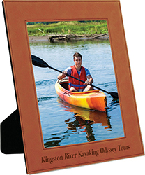 10.75 x 12.75 Rawhide Laserable Leatherette Picture Frame