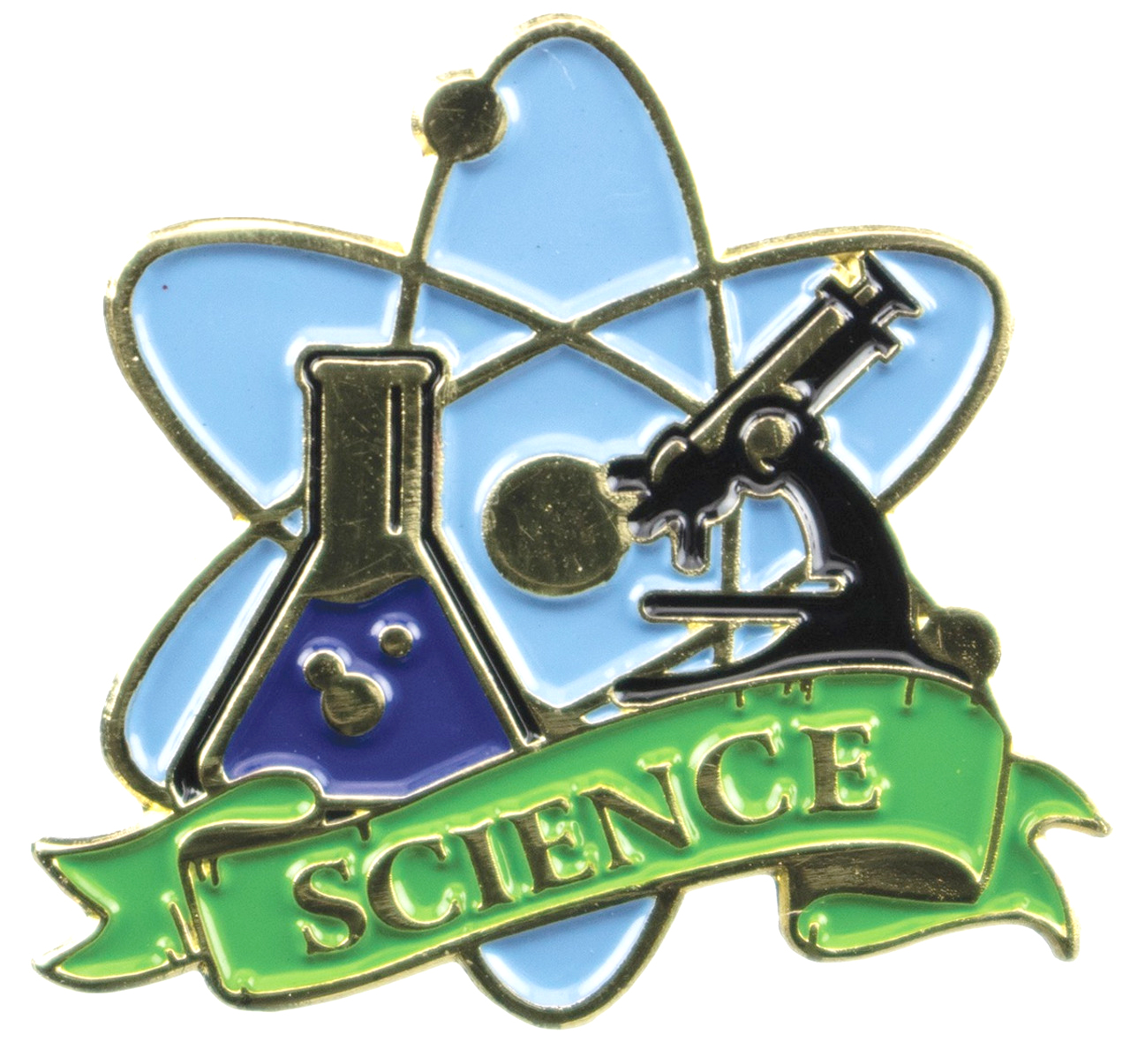 Science Academic Lapel Torch Pin