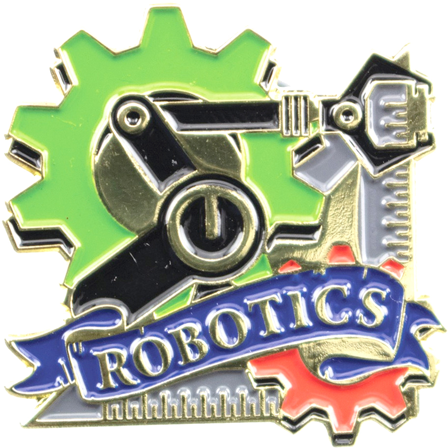 Robotics Academic Lapel Torch Pin