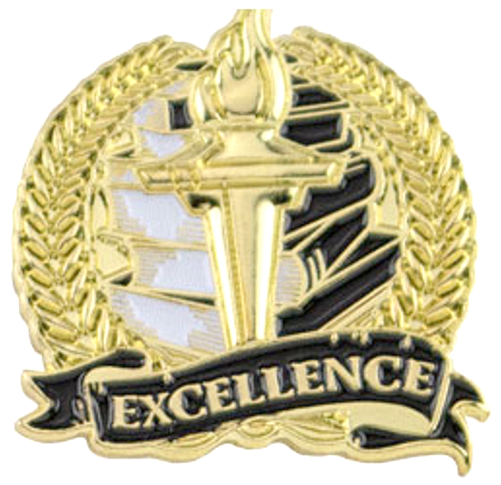 Excellence Academic Lapel Torch Pin