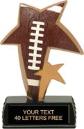 Football Sport Star Resin Trophy