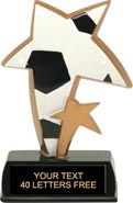 Soccer Sport Star Resin Trophy