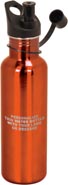 Laserable Water Bottle- Orange