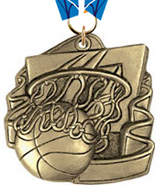 Basketball Sculpted 3D Medal