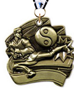 Martial Arts Sculpted 3D Medal