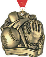 Softball Sculpted 3D Medal