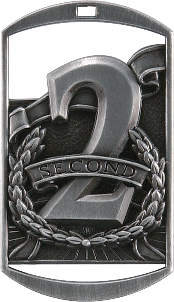 2nd Place Dog Tag Medal