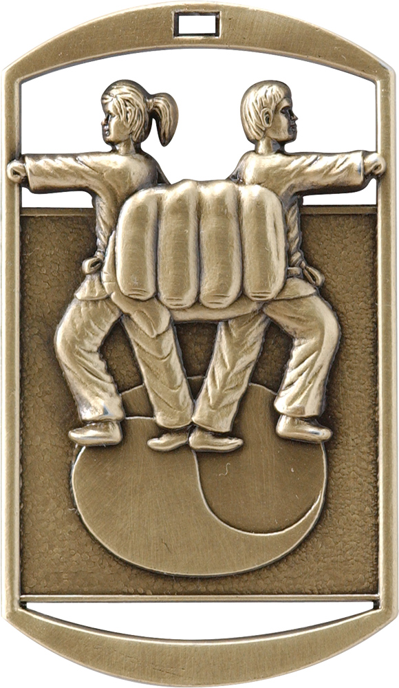 Martial Arts Dog Tag Medal