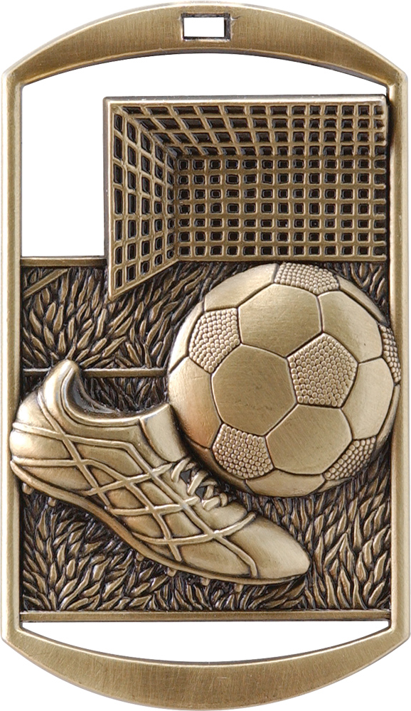 Soccer Dog Tag Medal