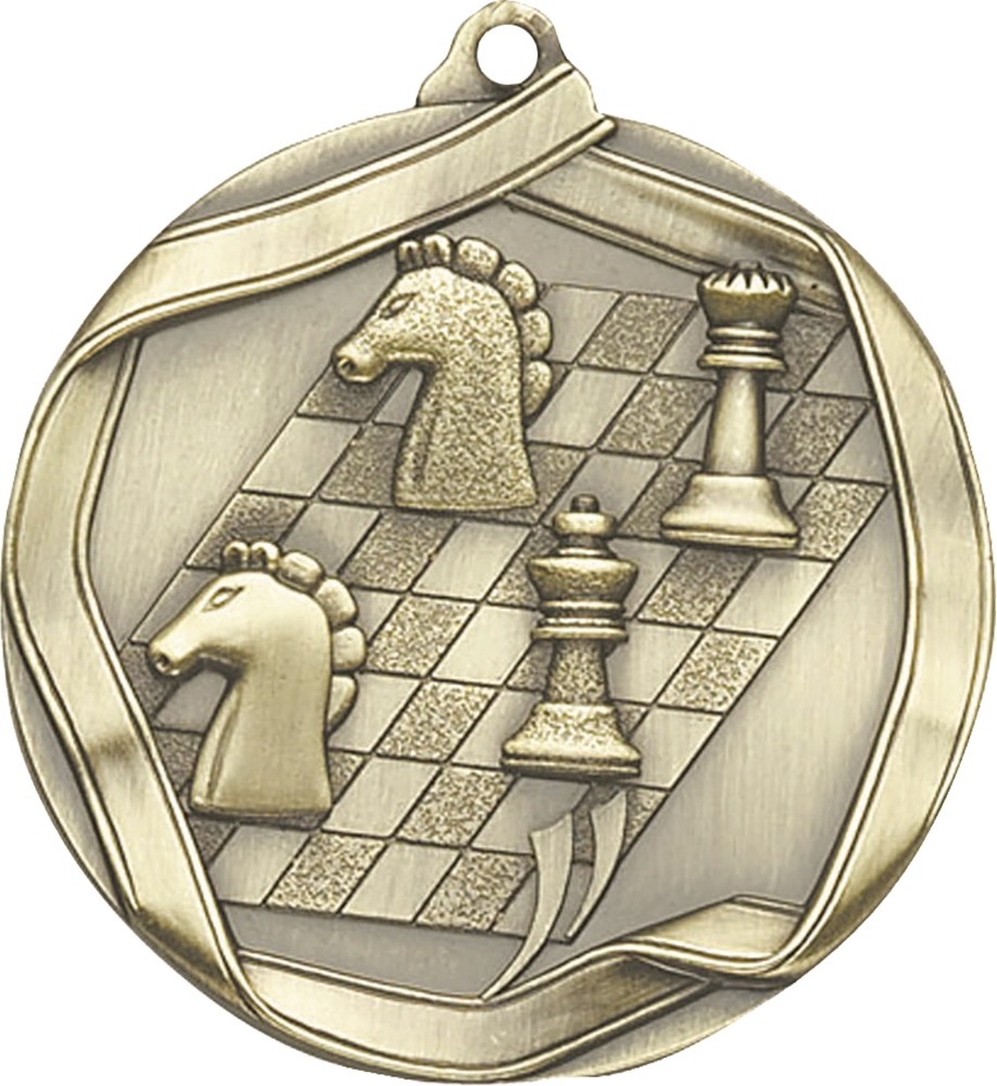 Chess Banner Edge Medal